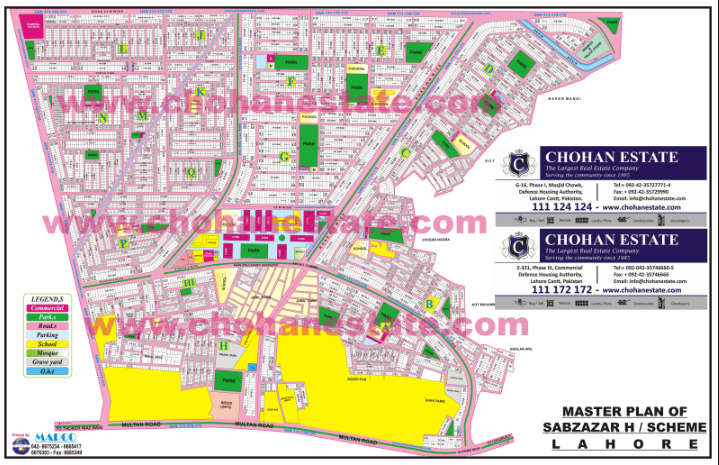 Sabzazar Map